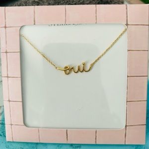 New in package Stella & Dot Oui gold necklace